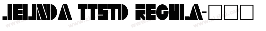 Jelinda ttstd Regula字体转换